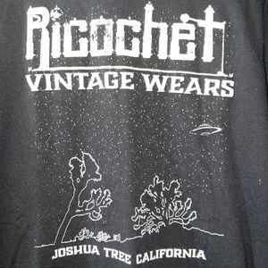 NWOT Ricochet Vintage Wears black graphic tshirt. Size small. New. Never worn.